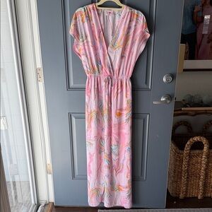 Buddy Love Swirl Print Maxi Dress